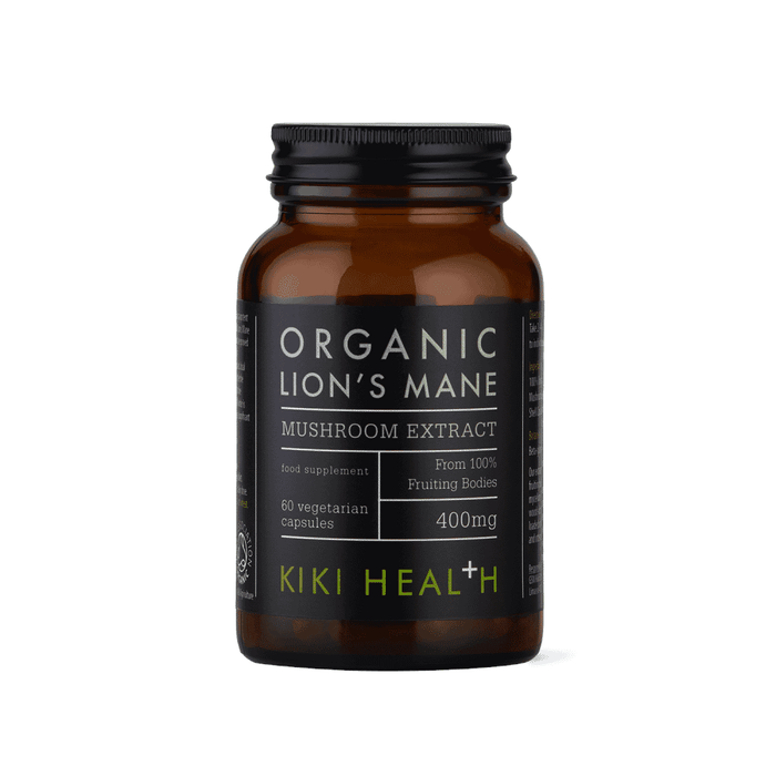 Kiki Health Organic Lion's Mane Mushroom Extract Capsules 60s
