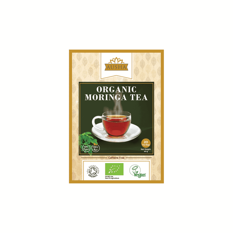Ausha Organic Moringa Herbal Infusion 20 Tea Bags