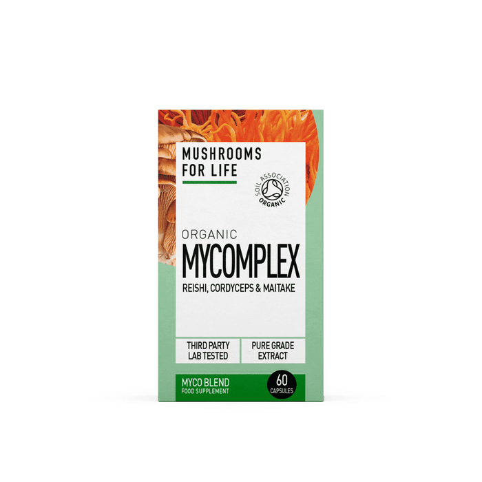 Mushrooms For Life Organic Mycomplex Reishi, Cordyceps & Maitake 60s