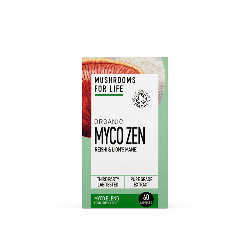 Mushrooms For Life Organic MycoZen Reishi & Lion's Mane 60s