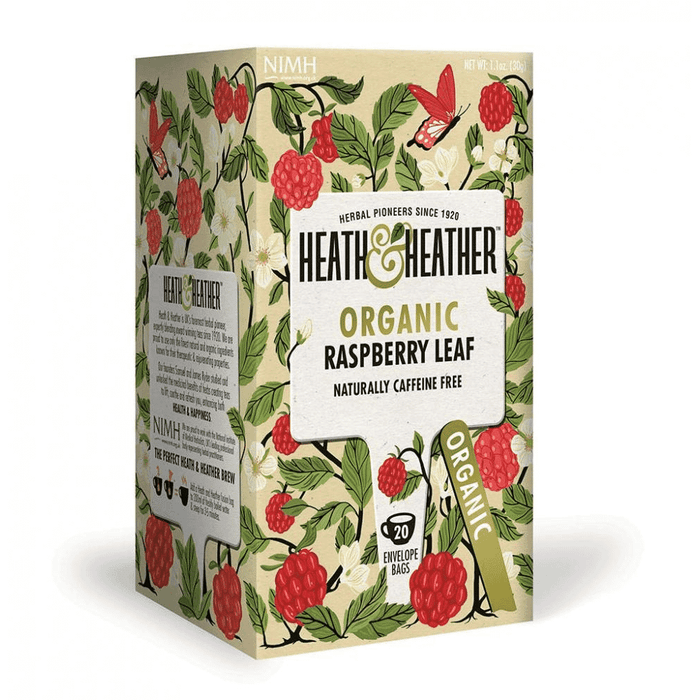 Heath and Heather Organic Raspberry Leaf Tea 20s