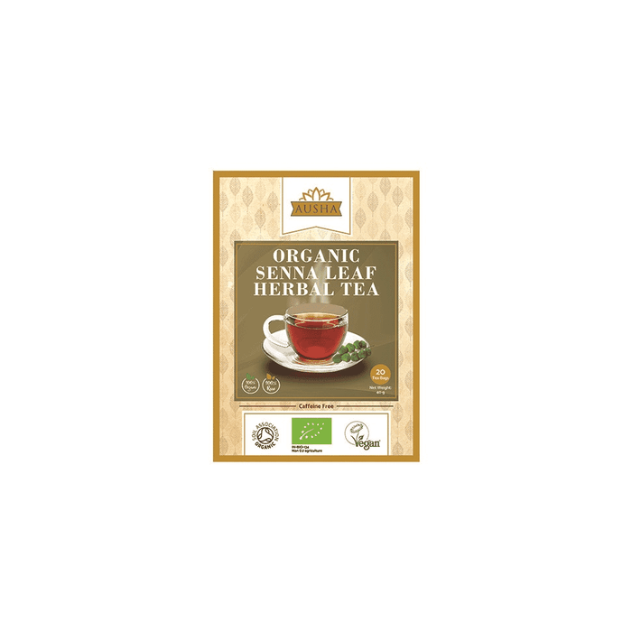 Ausha Organic Senna Leaf Herbal Tea 20 Tea Bags