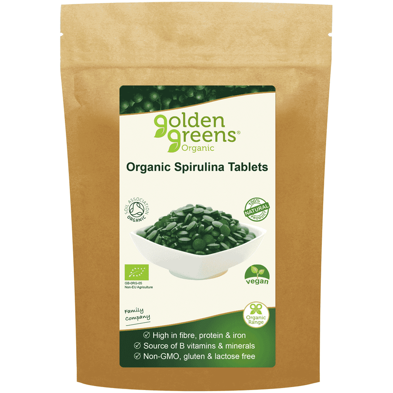 Golden Greens (Greens Organic) Organic Spirulina Tablets 250s