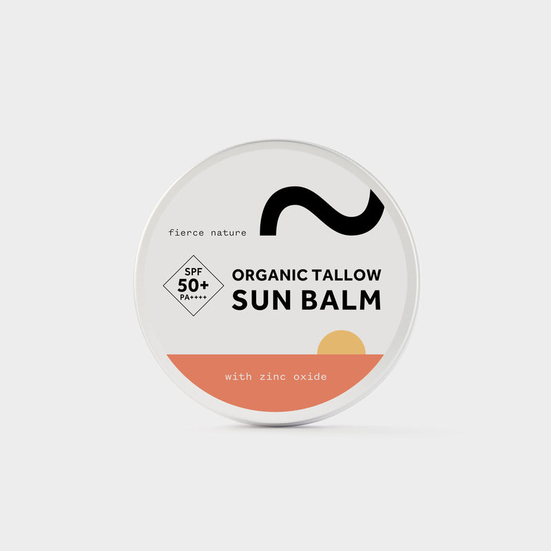 Fierce Nature Organic Tallow Sun Balm SPF50+ with Zinc Oxide 100g