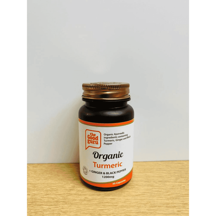 the Good guru Organic Turmeric + Ginger & Black Pepper 30s