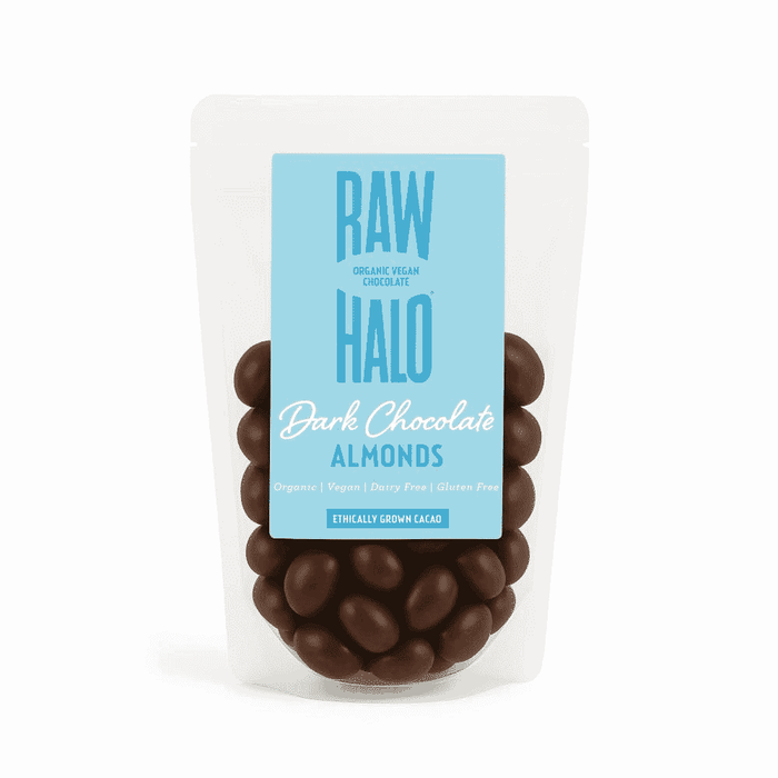 Raw Halo Organic Vegan Dark Chocolate Almonds 85g