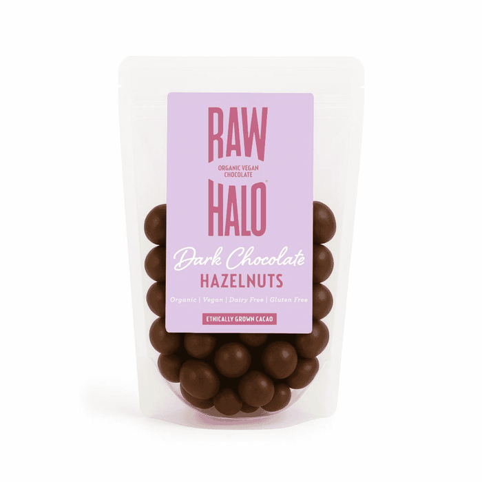 Raw Halo Organic Vegan Dark Chocolate Hazelnuts 85g