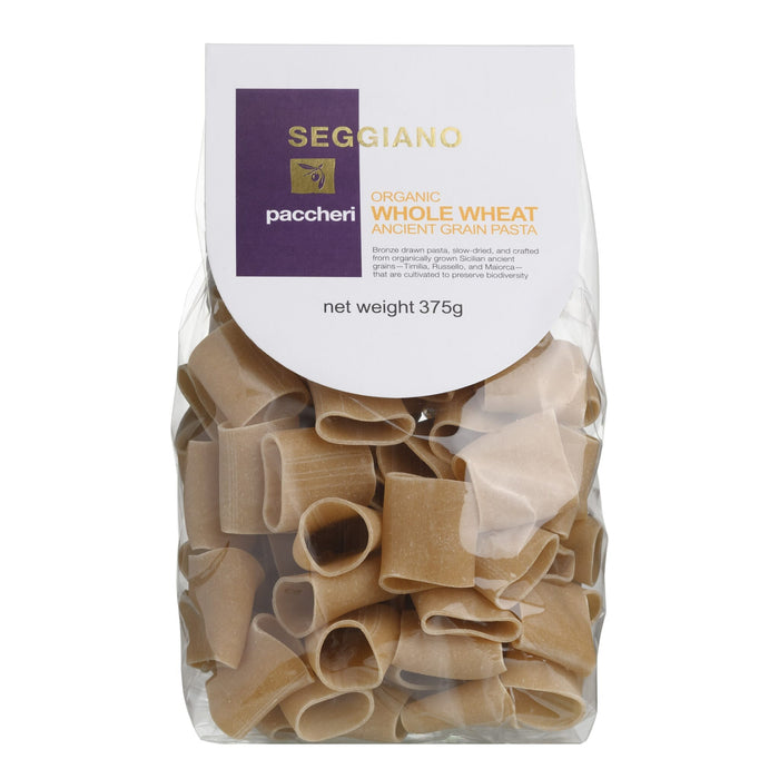 Seggiano Organic Wholewheat Ancient Grain Paccheri 375g