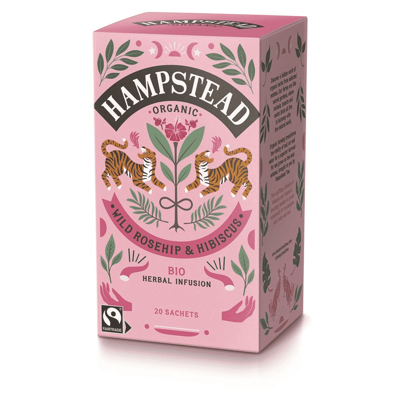 Hampstead Tea Organic Wild Rosehip & Hibiscus Tea 20s