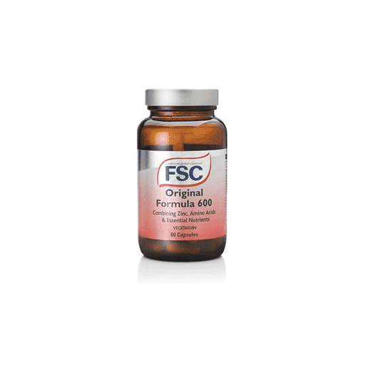 FSC Original Formula 600 food supplement capsules in a blister pack, designed for daily nutritional support.