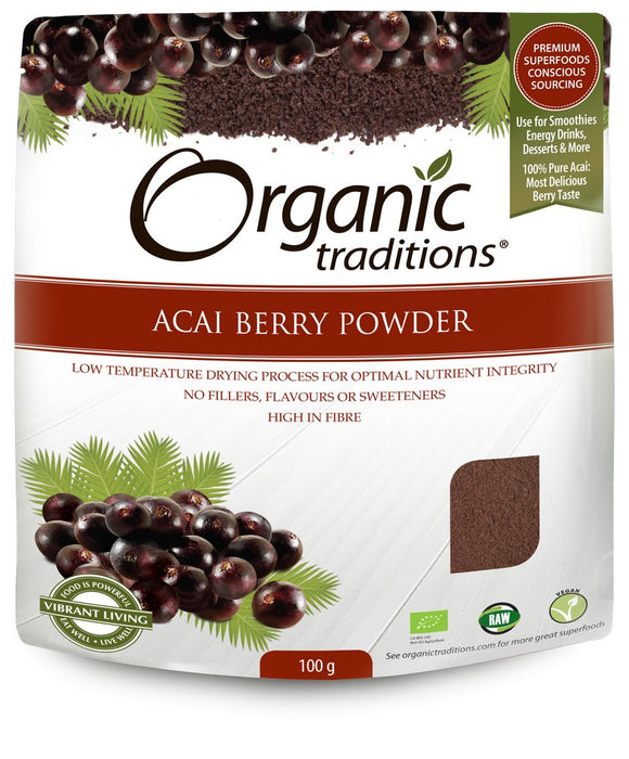 Organic Traditions Acai Berry Powder 100g - Dennis the Chemist