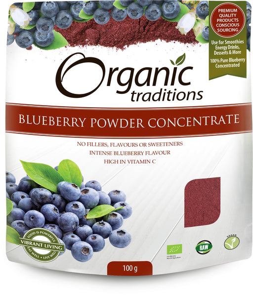 Organic Traditions Blueberry Powder Concentrate 100g - Dennis the Chemist