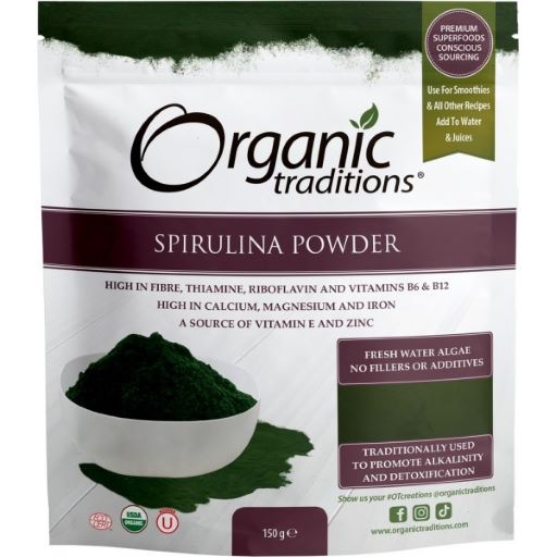 Organic Traditions Spirulina Powder 150g - Dennis the Chemist