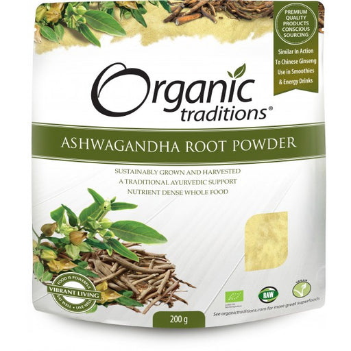 Organic Traditions Ashwagandha Root Powder 200g - Dennis the Chemist