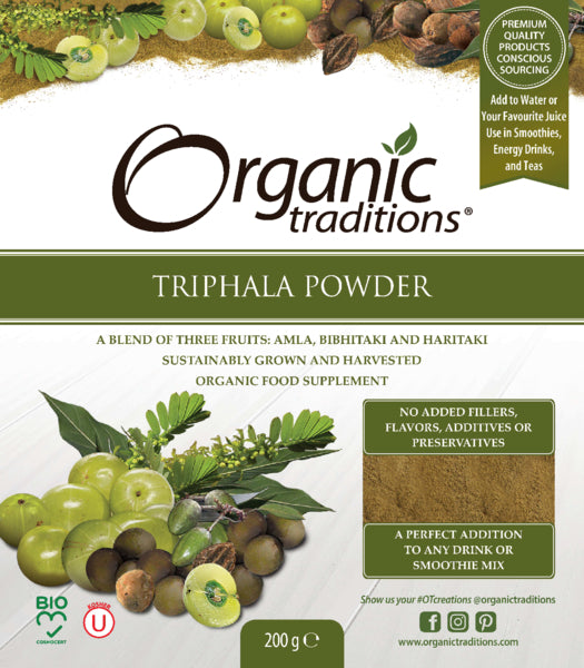 Organic Traditions Triphala Powder 200g - Dennis the Chemist