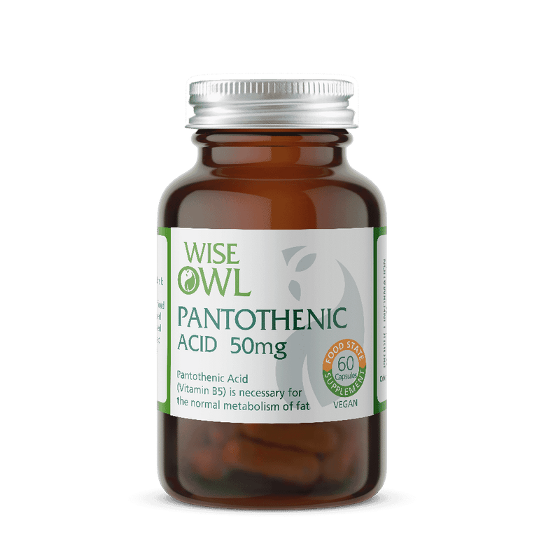 Wise Owl Pantothenic Acid 50mg 60s