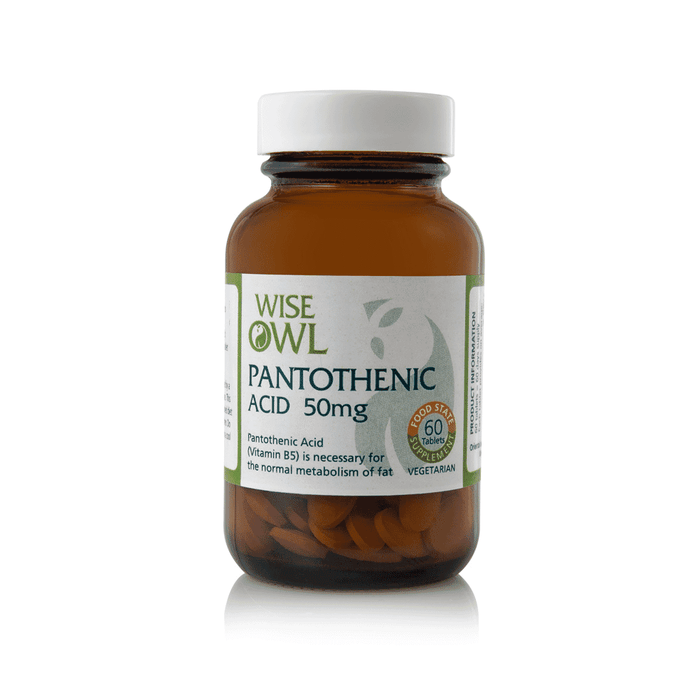Wise Owl Pantothenic Acid 50mg 60s