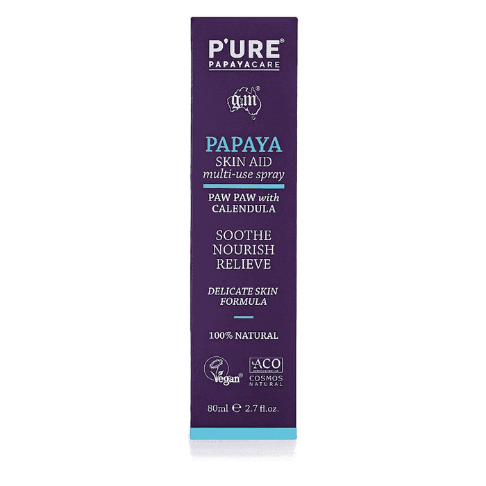 P'URE Papayacare Papaya Skin Aid Multi-Use Spray 80ml (Purple)