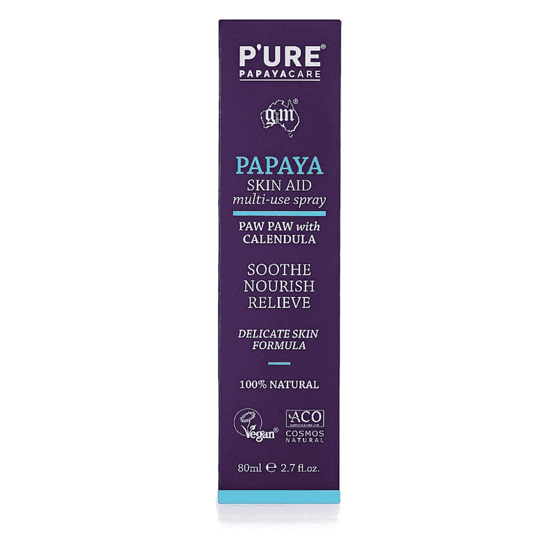 P'URE Papayacare Papaya Skin Aid Multi-Use Spray 80ml (Purple)