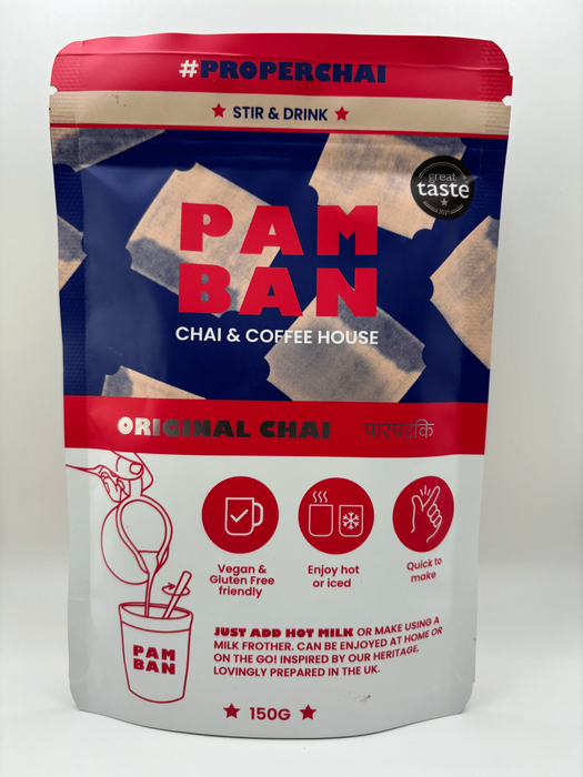Pamban Chai & Coffee House Stir & Drink Original Chai 150g - Dennis the Chemist