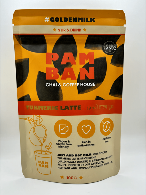 Pamban Chai & Coffee House Stir & Drink Turmeric Latte 100g - Dennis the Chemist