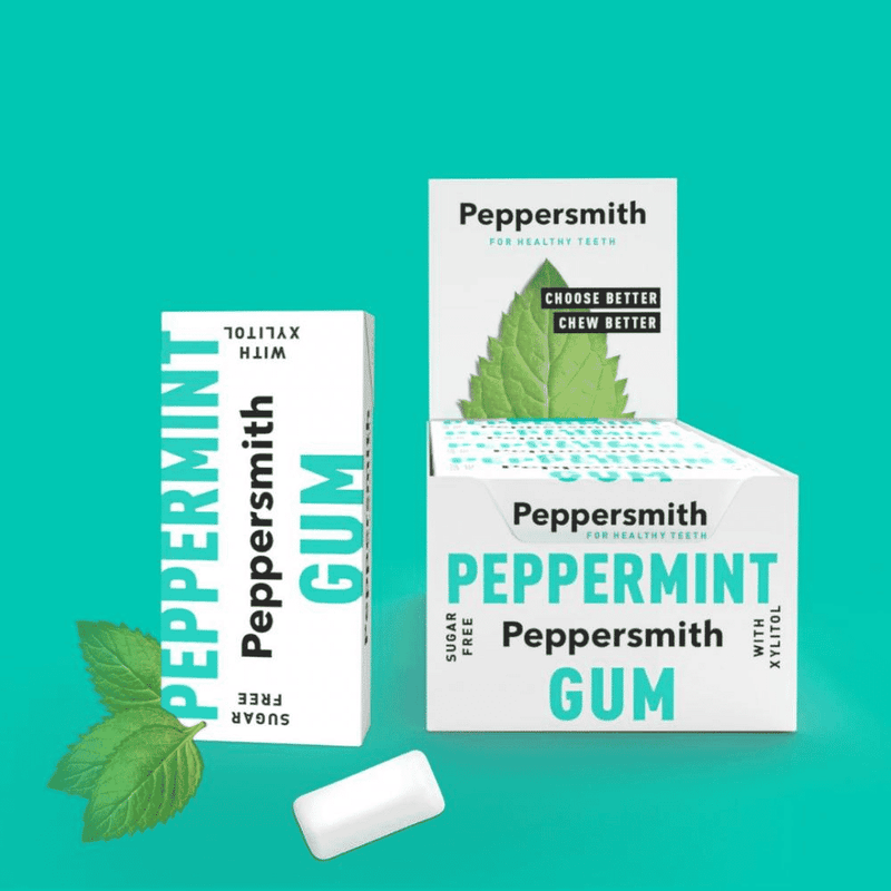 Peppersmith Peppermint Gum 12 x 15g CASE - Dennis the Chemist
