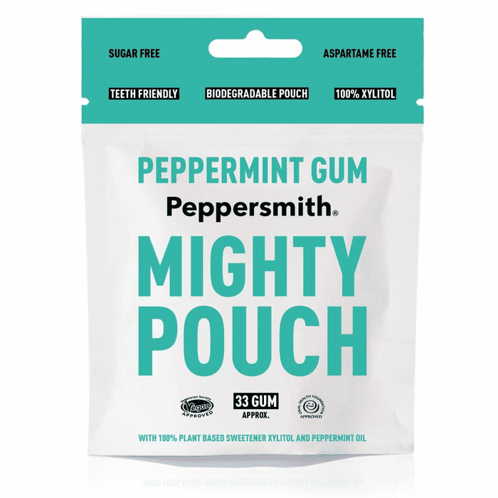 Peppersmith Peppermint Gum Mighty Pouch 6 x 33s CASE