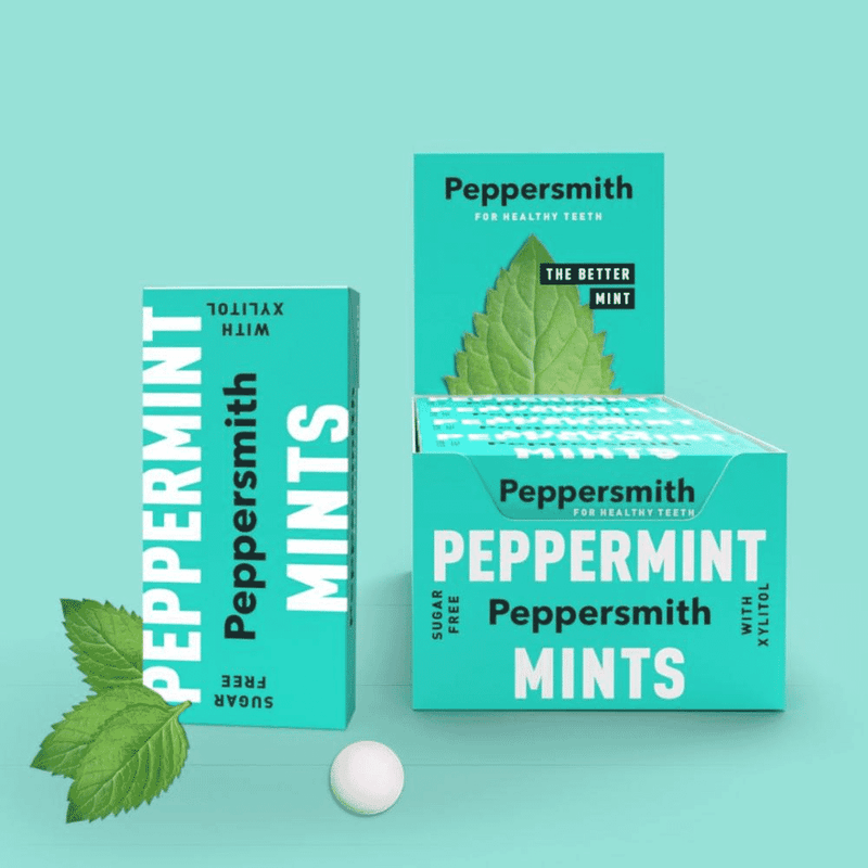 Peppersmith Peppermint Mints 12 x 15g CASE - Dennis the Chemist
