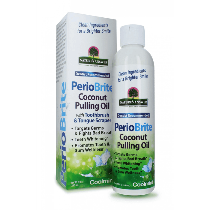 Nature's Answer PerioBrite Coconut Pulling Oil 240ml - Dennis the Chemist