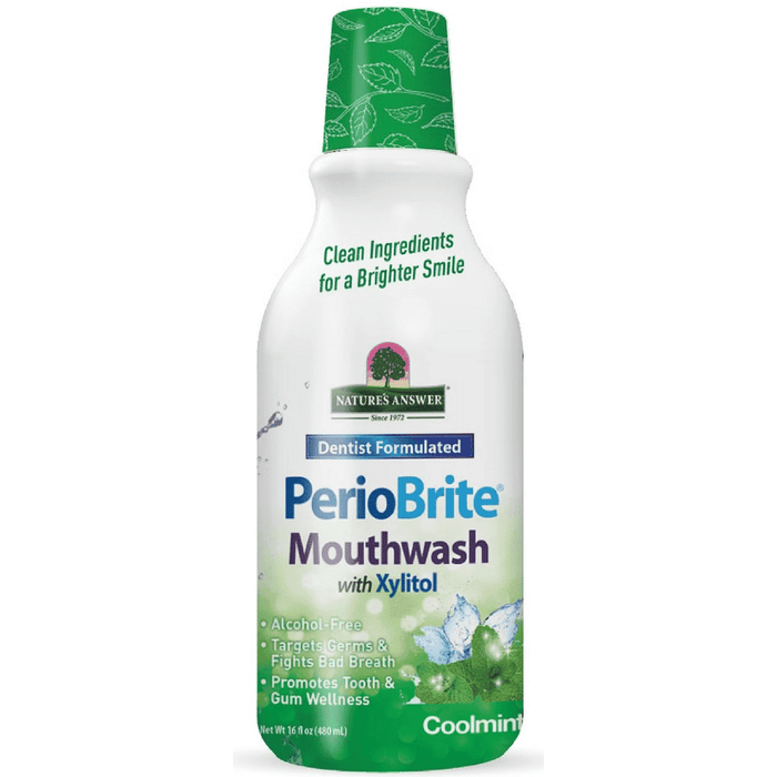 Nature's Answer Periobrite Mouthwash with Xylitol Coolmint 480ml