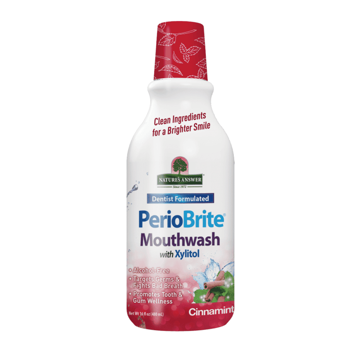Nature's Answer PerioBrite Natural Mouthwash Cinnamint 480ml