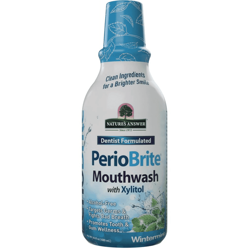 Nature's Answer PerioBrite Natural Mouthwash Wintermint 480ml