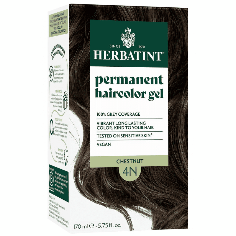 Herbatint Permanent Hair Color Gel 4N Chestnut 170ml