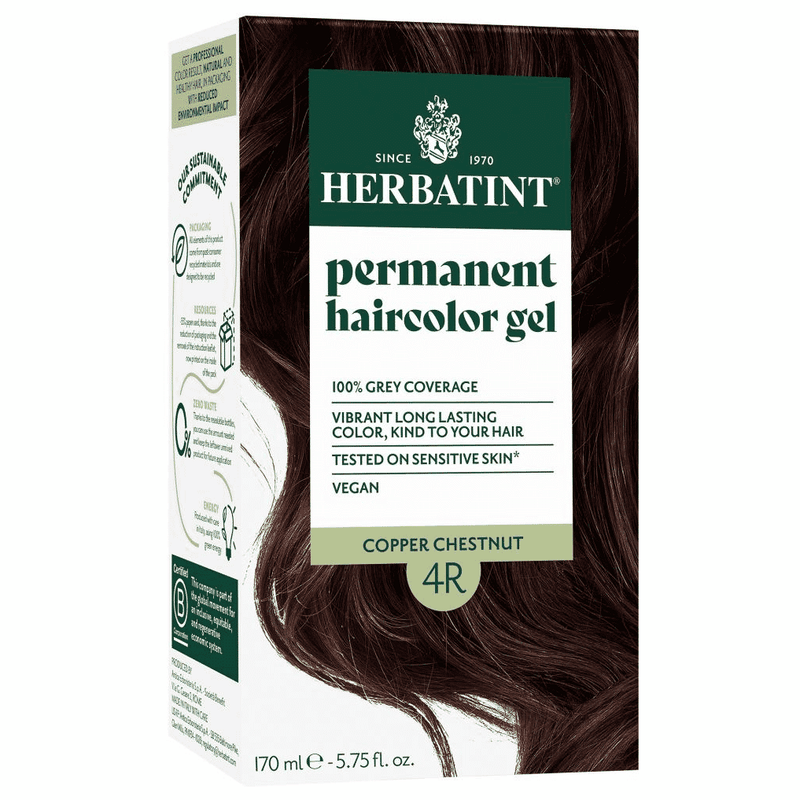 Herbatint Permanent Hair Color Gel 4R Copper Chestnut 150ml