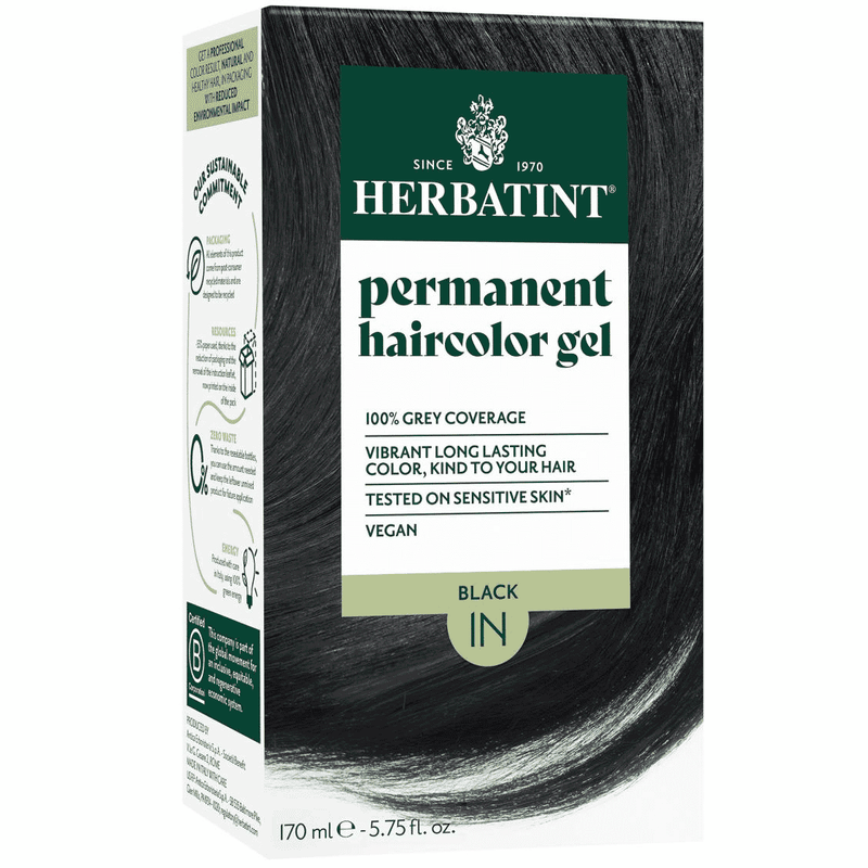 Herbatint Permanent Hair Colour Gel 1N Black 150ml