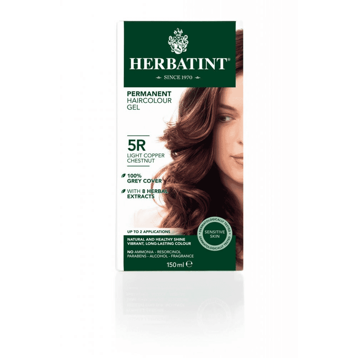 Herbatint Permanent Hair Colour Gel 5R Light Copper Chestnut 150ml