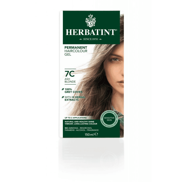 Herbatint Permanent Hair Colour Gel 7C Ash Blonde 150ml