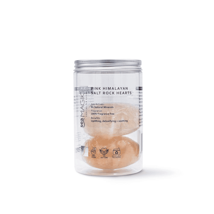 Sea Magik Pink Himalayan Salt Rock Hearts