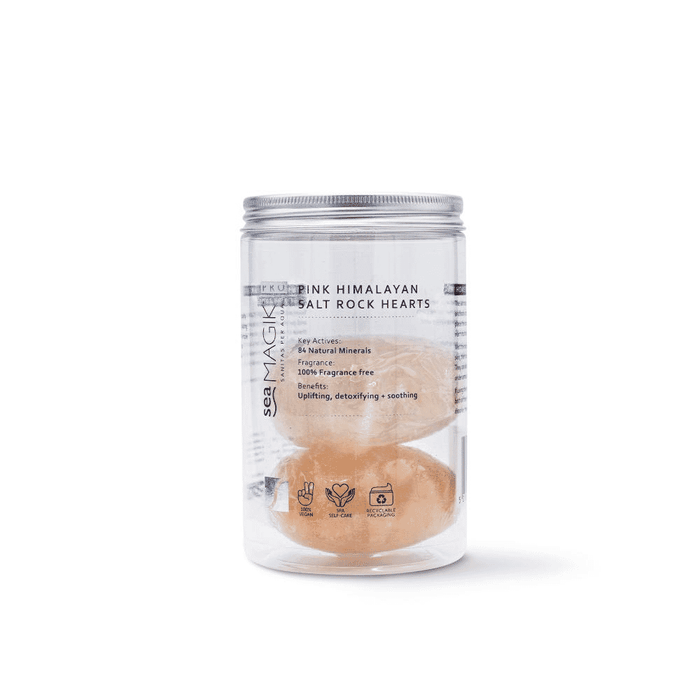 Sea Magik Pink Himalayan Salt Rock Hearts