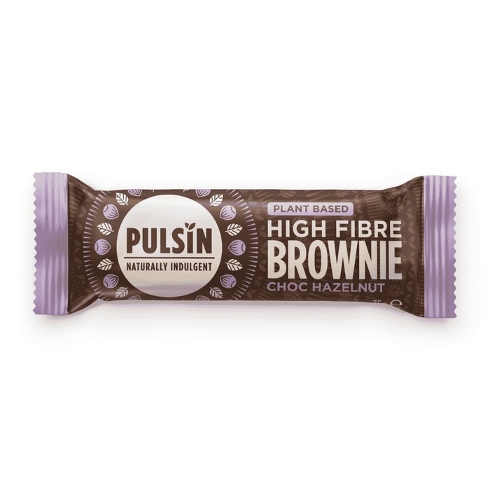 Pulsin Plant Based High Fibre Brownie Choc Hazelnut 18 x 35g CASE