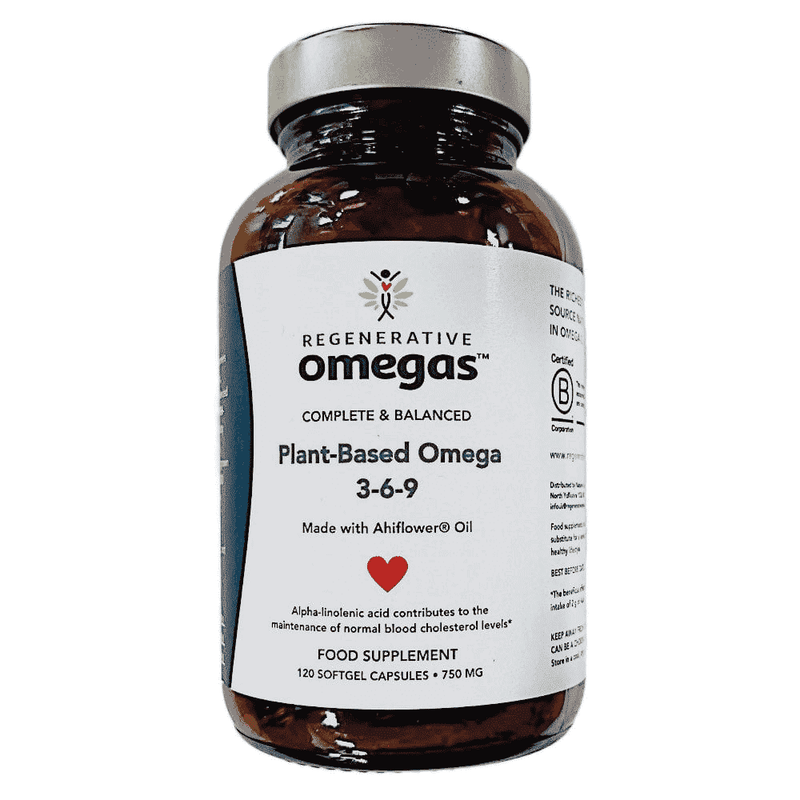 Regenerative Omegas Plant-Based Omega 3-6-9 with Ahiflower Oil 120s