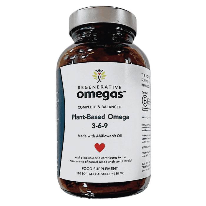 Regenerative Omegas Plant-Based Omega 3-6-9 with Ahiflower Oil 120s