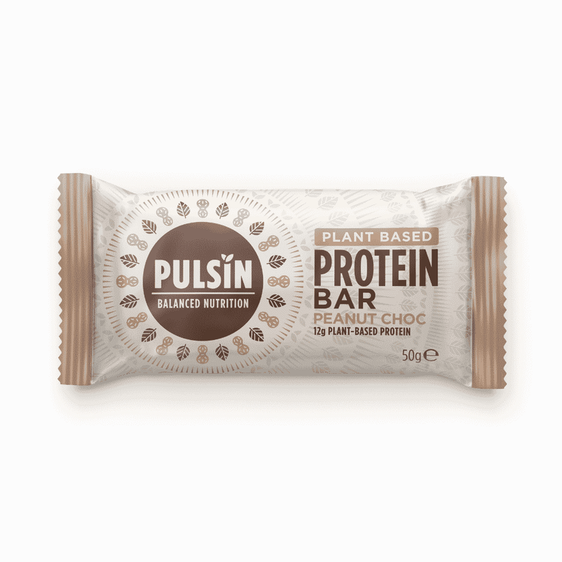 Pulsin Plant Based Protein Bar Peanut Choc 50g SINGLE
