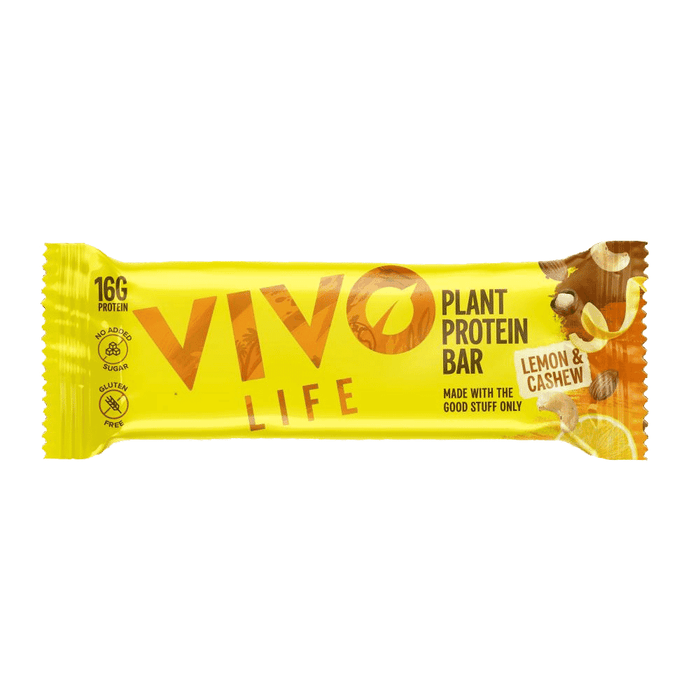 Vivo Life Plant Protein Bar Lemon & Cashew 65g x12 CASE