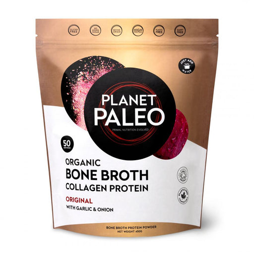 Planet Paleo Organic Bone Broth Collagen Protein Original 450g - Dennis the Chemist