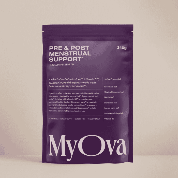 MyOva Pre + Post Menstrual Support, Herbal Loose Leaf Tea 240g