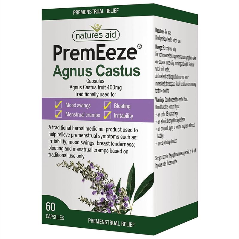 Natures Aid PremEeze® Agnus Castus Capsules 60s