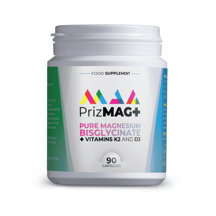 ITL Health PrizMAG+ Pure Magnesium Bisglycinate + Vitamin K2 & D3 90s