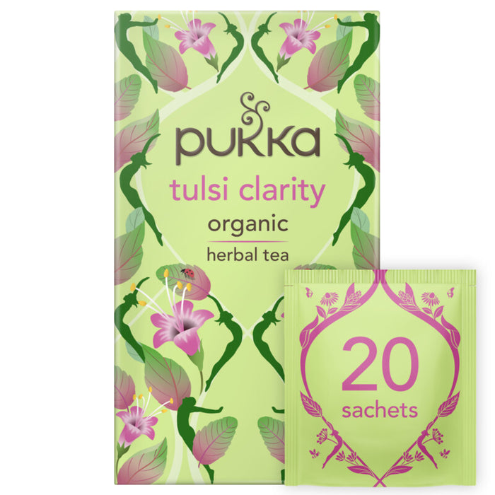 Pukka Herbs Tulsi Clarity Tea 20's - Dennis the Chemist