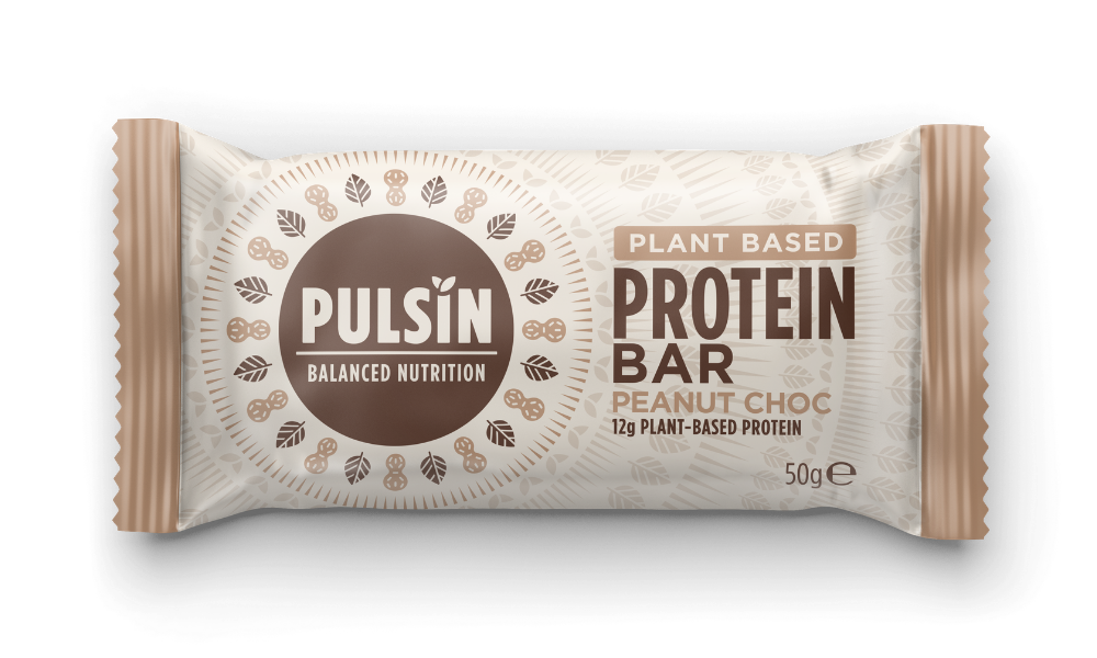 Pulsin Plant Based Protein Bar Peanut Choc 50g SINGLE